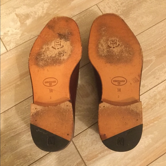 EUC Bruno magli ivy penny loafers, rust/brown, Men’s Size 8 - Picture 12 of 12